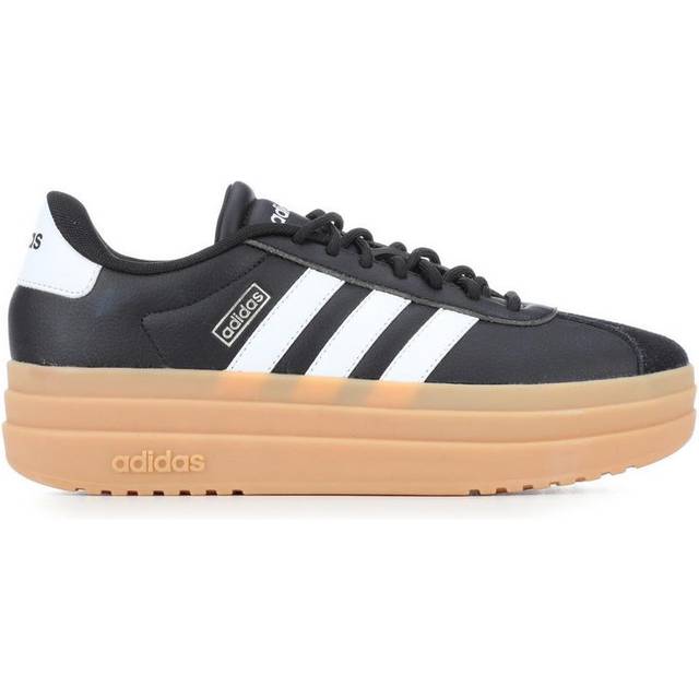Vl Court Bold Women's Walking Trainers - Black And White Rubber - Black/white