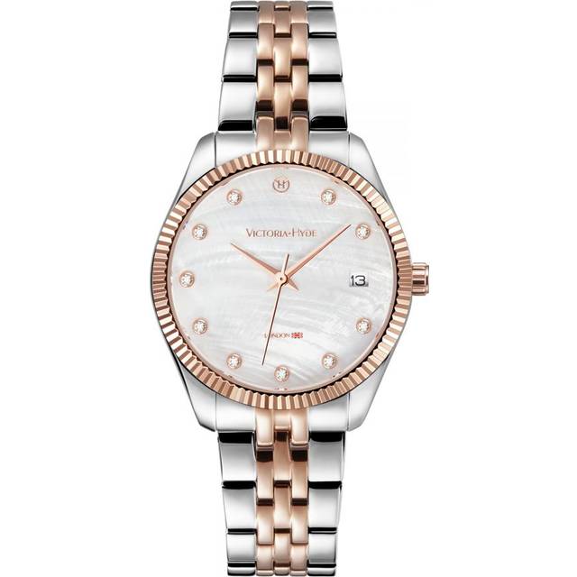 Victoria Hyde London Womens Rose Mary Women Watch in White Stainless Steel (archived) - One Size