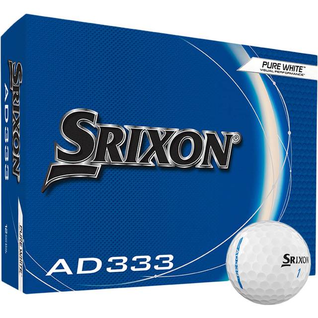 Srixon AD33 11 – Högpresterande golfbollar med avstånd och hastighet – låg kompression – för konsistens och kontroll – inriktningslinje – premium golftillbehör och golfgåvor, vit