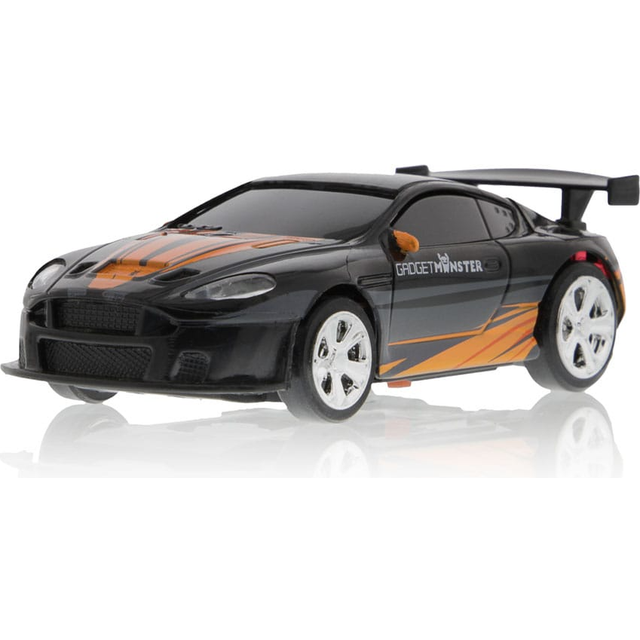 Gadget Monster Radio Controlled Mini Car - Black - 6.5 x 6.5 x 12.5cm