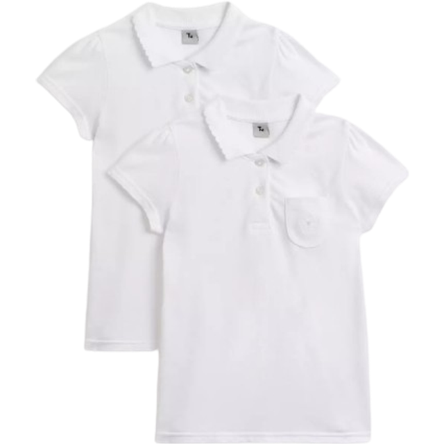 White White Embroidered Polo Shirts (3 Years) - Tu by Sainsbury's (3 Years)