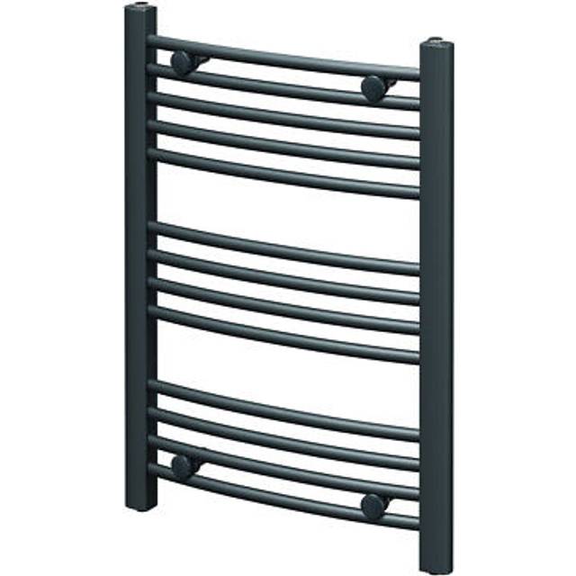 Wholesale Domestic Marco Curved Heated Towel Rail | Anthracite | Mild Steel | 700mm x 500mm