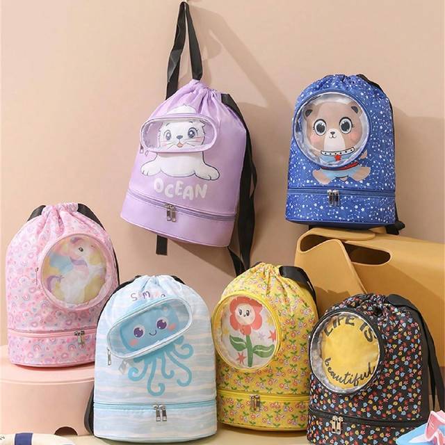 SHEIN Waterproof Swimming Backpack With Dry And Wet Separation - Ideal For Swimming Storage
