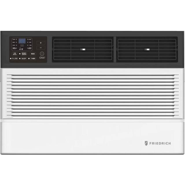 Friedrich Chill Premier Smart Air Conditioner Window/Wall Unit with Electric Heat 8, 000 BTU (White)