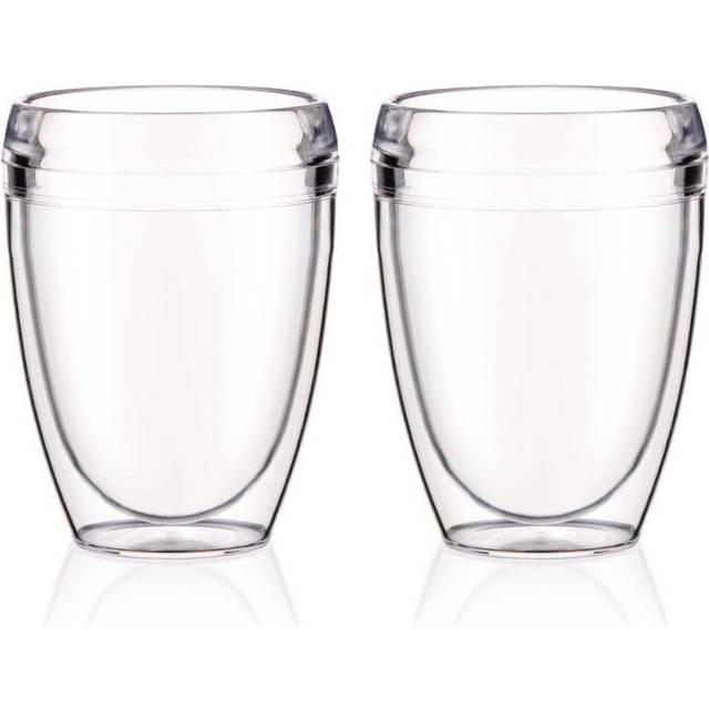 Bodum Pavina Outdoor dubbelväggigt plastglas 2-pack 35 cl - Transparent