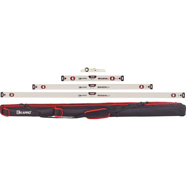 Kapro 705 Eagle Optivision Red Box Level Set, 4 Piece