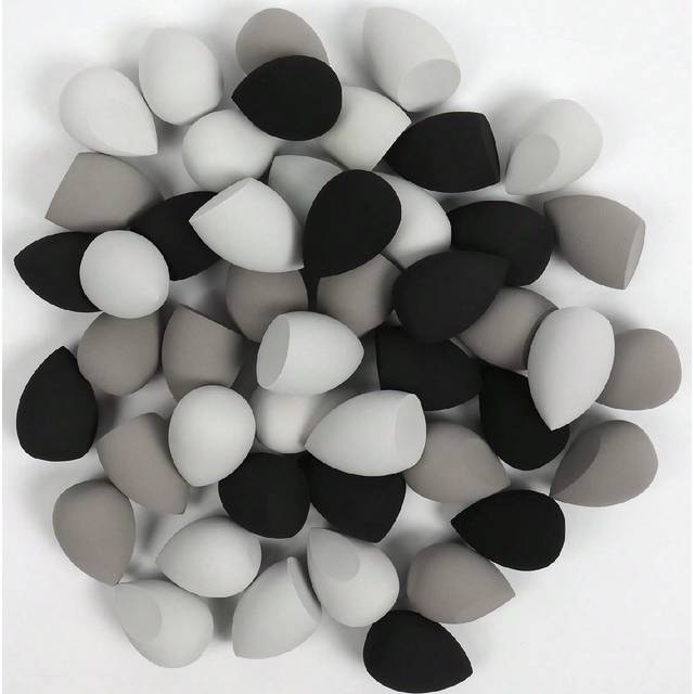 SHEIN Makeup Sponge 3/5/10/15/20/30/50pcs Random Color & Shape, Beauty Sponge For Mixing Liquid, Cream, And Powder Foundation, Multi-Colored Cosmetic Sponge