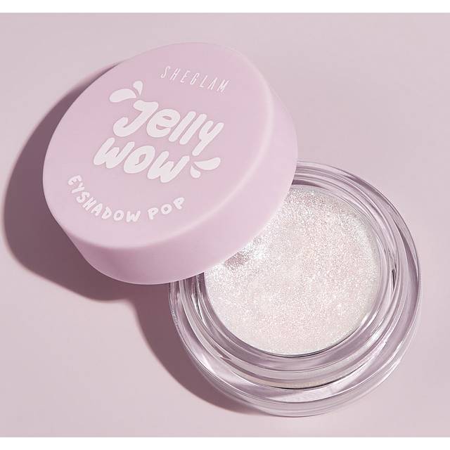 SHEGLAM Jelly Wow Eyeshadow Pop-Delirious Long Lasting Glitter Eyeshadow Gel High Shine Blue Shimmer Ultra Pigmented Easy To Wear Cream Smooth Eyeshadow Chris