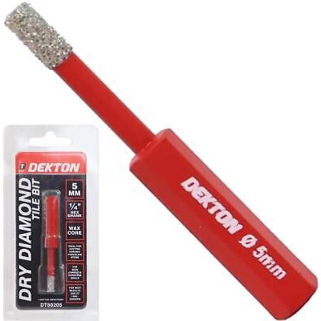 Dekton 5.0mm Brazed Diamond Hole Drill Tile Porcelain Marble Cutting Bit 1/4