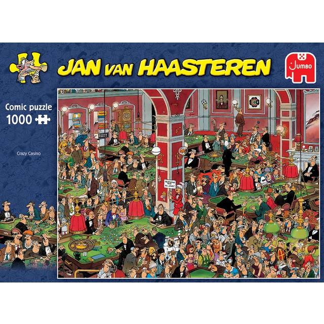 Pussel 1000 Bitar Crazy Casino Jan Van Haasteren