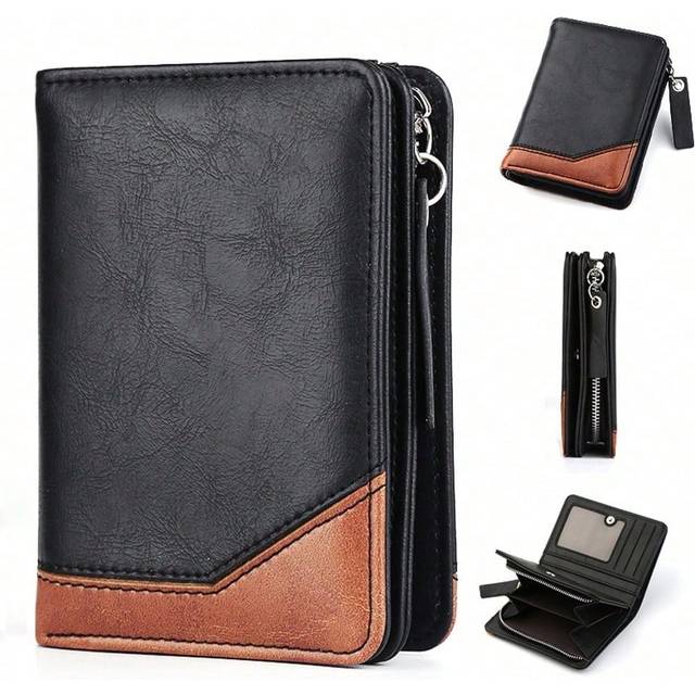 SHEIN New Arrival Men&#39;s Retro Lightweight Short Wallet With Multiple Card Slots For Daily Use Men Bag For Men Men Wallet Hand Bag Men Travel Winter Purse Wa