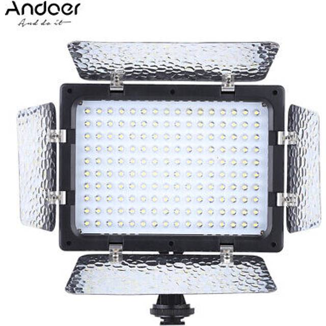 Andoer w160 video photography light lamp panel 6000k 160 for canon dslr a2l9