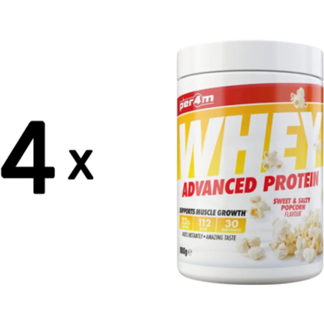 Per4m Whey Protein | 900g | Sweet & Salty Popcorn | Tasty Whey Isolate