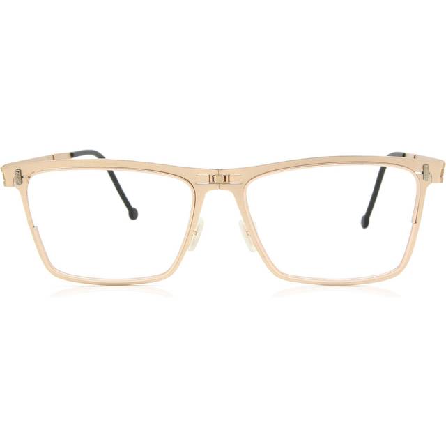 ROAV Galaxy 6008 Liam Folding Gold 14 Men&#39;s Eyeglasses Gold Size 57 (Frame Only) - Blue Light Block Available - Brush Gold (57)