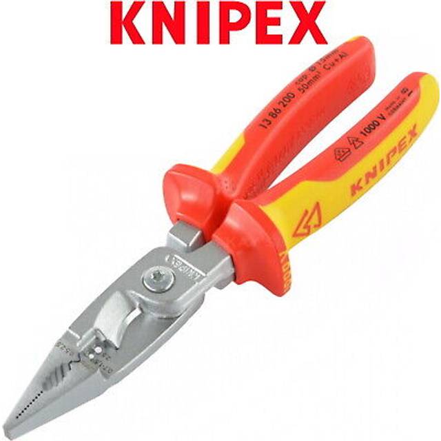 Knipex 13 86 200 200mm vde multifunctional electrical installation pliers