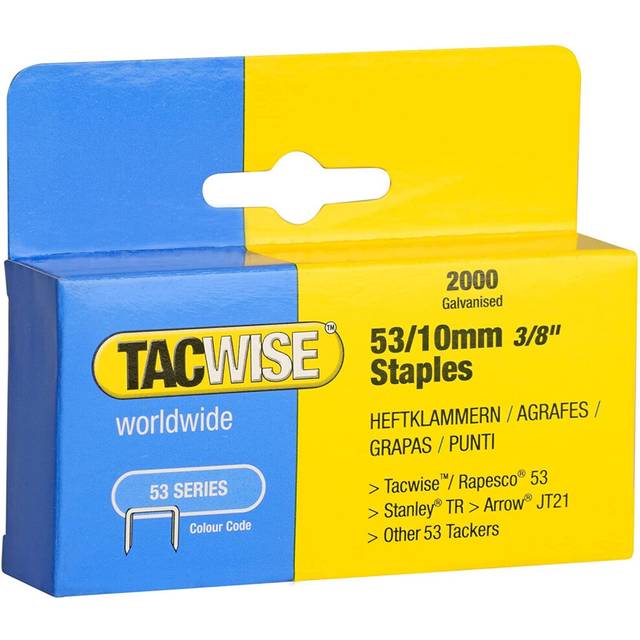 Tacwise 336 Heavy Duty 53 Series 10mm Staples for Staple Gun (2000)