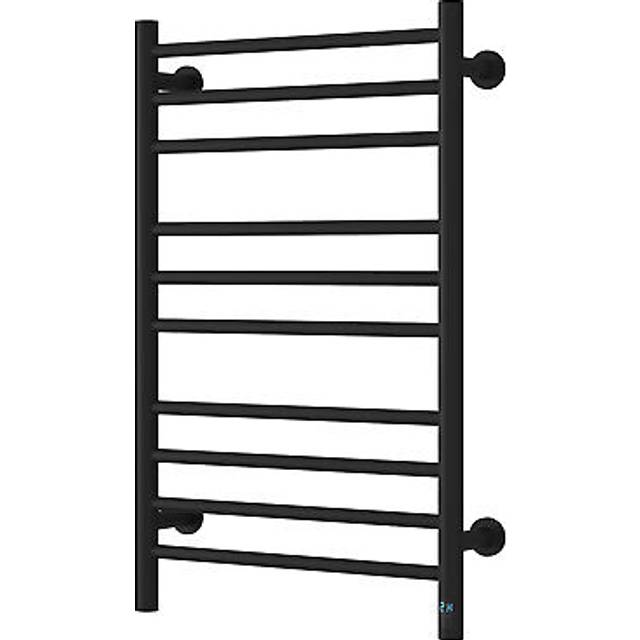 Reina arnage dry electric heated towel rail 800mm h x 500mm w - matt black