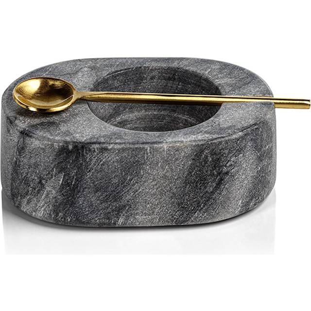 Zodax | Tuscan Gray Marble | Salt and Pepper Cellar