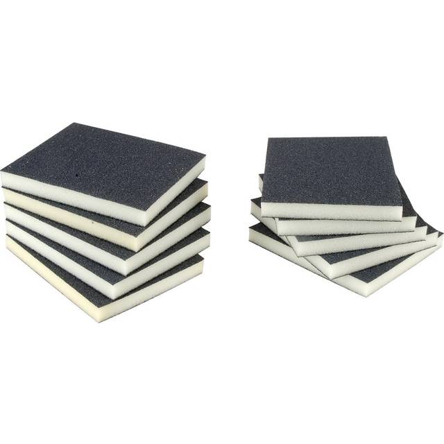 Prep Sponge Abrasive Pads 60G (Coarse) (10 Pack) in Black Silicon Carbide