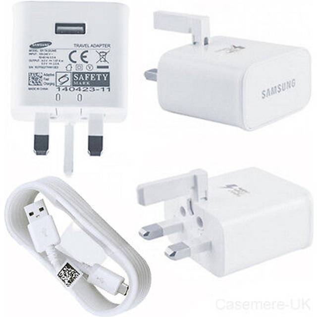 Samsung galaxy fast charger plug & usb cable s6 s7 note 4 s5 adaptive