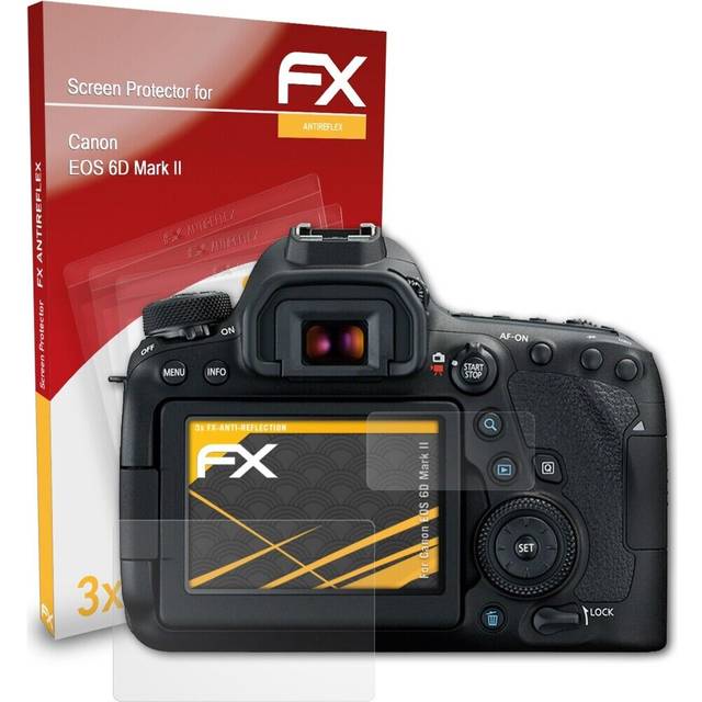 Atfolix 3x Screen Protection Film For Canon Eos 6d Mark Ii Matt&shockproof