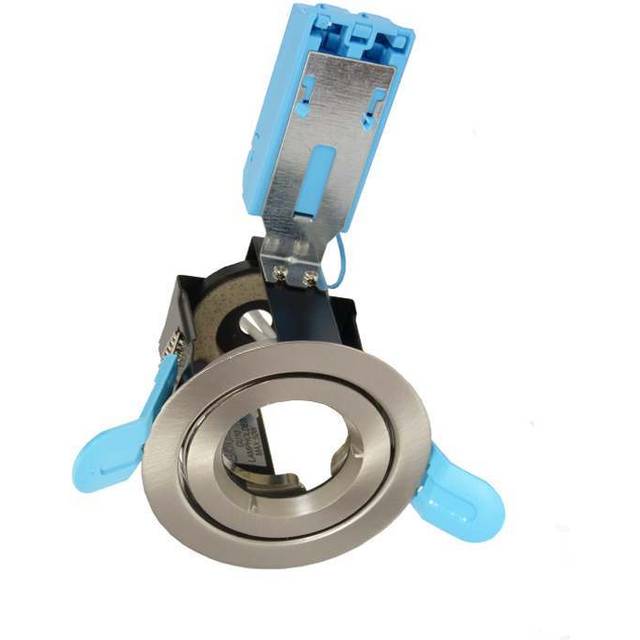 Ansell Icage Fire Rated Downlight Adjustable Gimbal Satin Chrome AMICG/SC