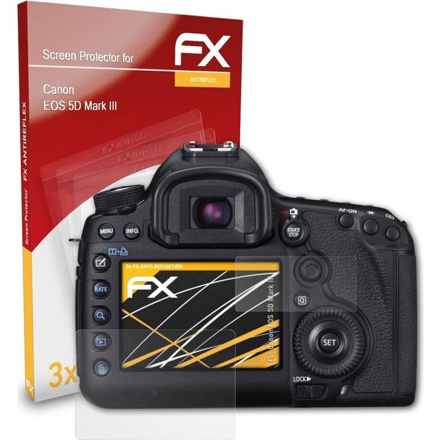 Atfolix 3x screen protection film for canon eos 5d mark iii matt&shockproof