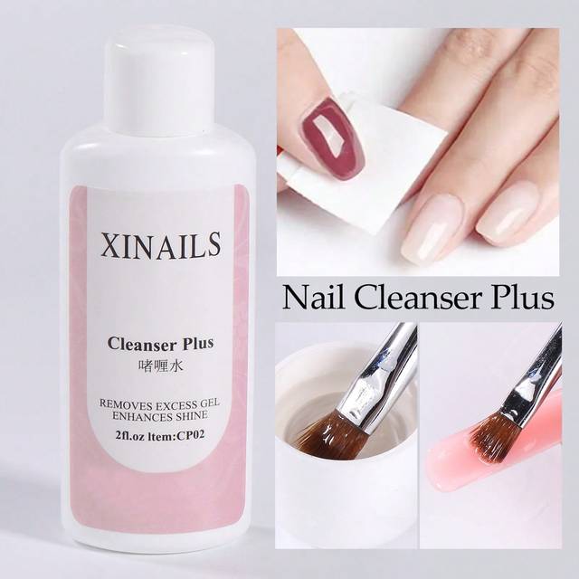 SHEIN 60ml Nail Degreaser Liquid 1Bottle Surface Sticky Layer Gel Polish Excess Remover Acetone Fast Dry Nail Art Cleaner Plus For Manicure Salon