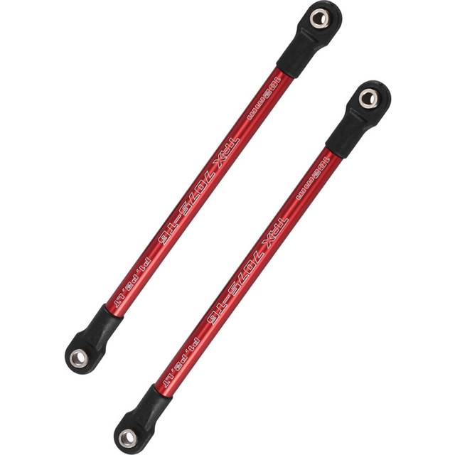 2Pcs Aluminum Pushrod Link Rod 5318X 5318 Red-Anodized for 1/10 E- Summit RC Car Upgrade Parts