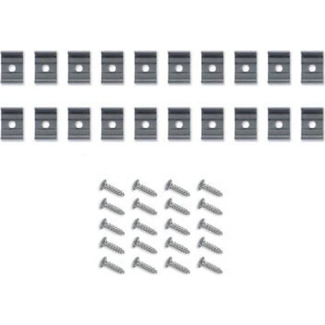 Integral 20 Metal Clips and Screws for IP65 Neon Flex Strip