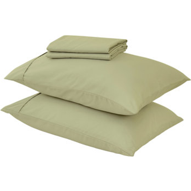 3-Piece Twin Green Microfiber Sheet Set | Ultra-Soft  Brushed Bedding Sheets & Pillowcases - Wrinkle & Fade Resistant  All-Season Bed Sheets for Bed (