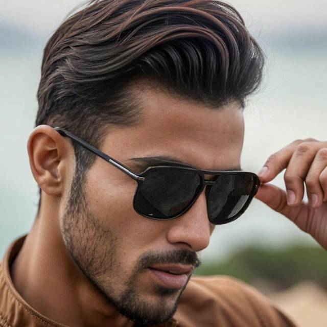 SHEIN 1pc Vintage Large Frame Polarized Fashion Fashion Glasses, For Men, Women, Outdoor, Party, Vacation, Travel, Driving For Summer Beach Vacation,Outdoor