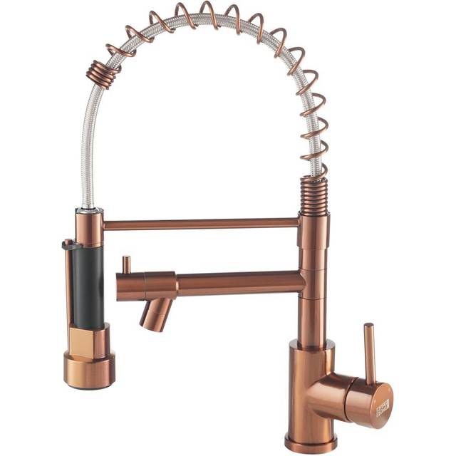 Swivel Pulldown Kitchen Faucet with Pot Filler - Rose (200cm)