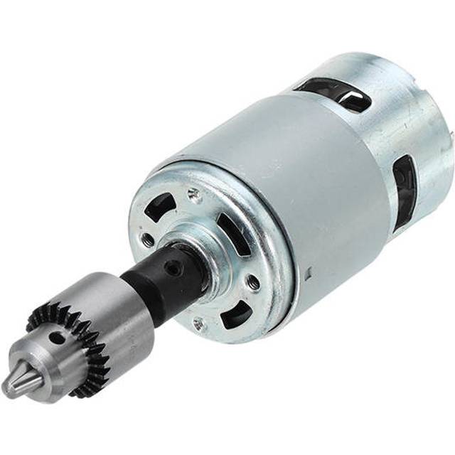 775 Motor DC 12-24V Electric Drill with Drill Chuck for Polishing Drilling Cutting