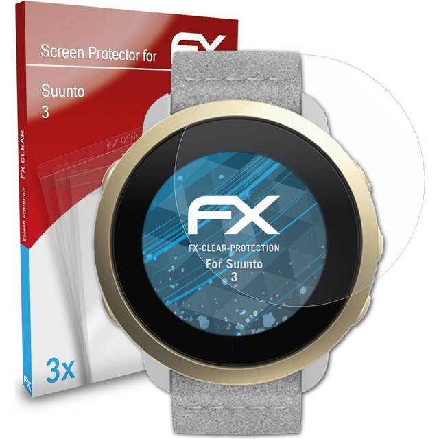 Atfolix 3x screen protection film for suunto 3 screen protector clear