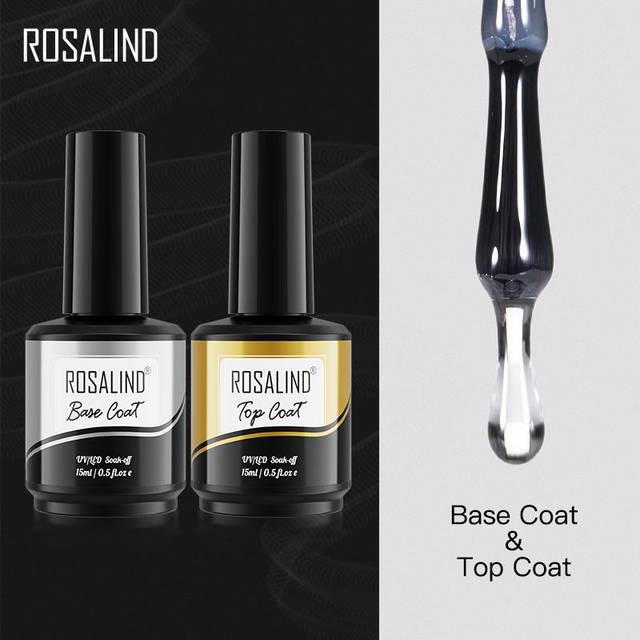 ROSALIND 15ml UV Nagellack Gel Bas Topplack Gel Lack Soak Off Gel Lack