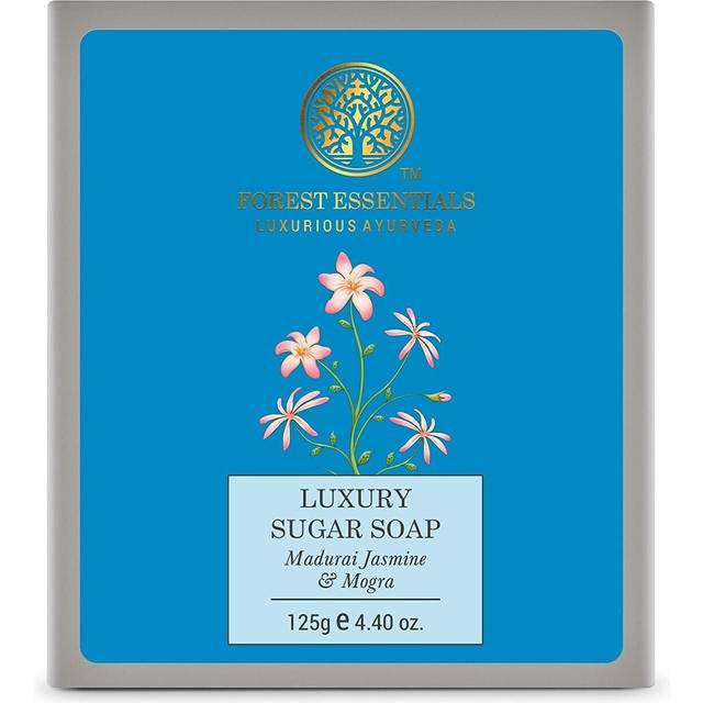 Forest Essentials Luxury Sugar Soap Madurai Jasmine & Mogra 125g