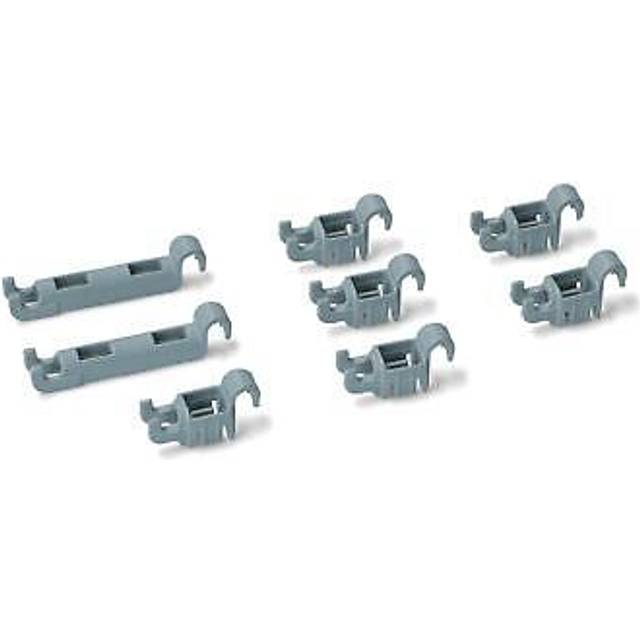 Lower basket flip plate rack bearing kit clip set for bosch dishwasher