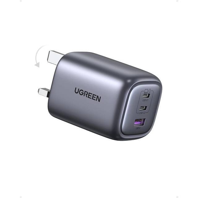 Ugreen 40w usb c charger 2-port 20w usb c plug, foldable fast charger compatible