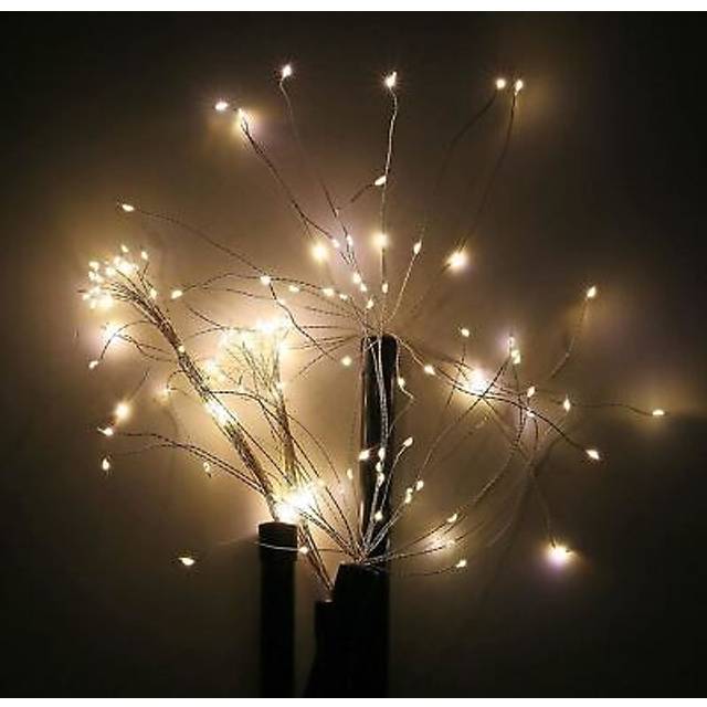 Firework starburst warm white stake fairy lights garden path xmas party decor