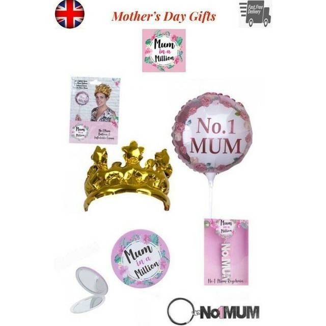 Mum in a Million Balloon and Inflatable Crown Set - Mother's Day Gift
