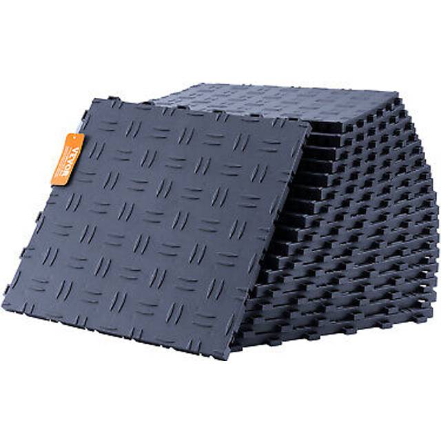 Vevor garage tiles interlocking 12x12 in 50 pack garage flooring tiles gray