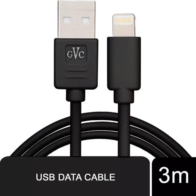 GVC USB Data Cable 3m Compatible with iPhone 5 6 and iPads ,One