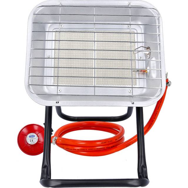 4.5 kW Camping Gas Heater with Piezo Igniter Heating 37mbar Pressure Regulator Bottle Mounting Space Warmer Propane Heater (Heating Area 20-60 sqm)