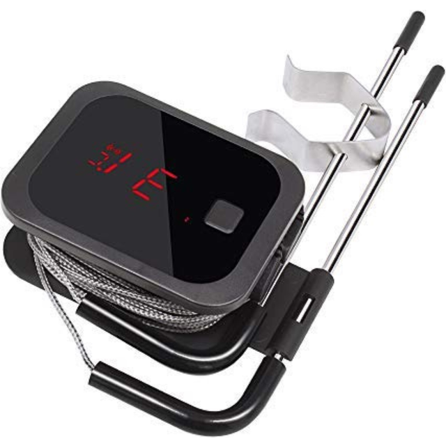 Bluetooth cooking thermometer - wireless, bbq grill monitor, with probes