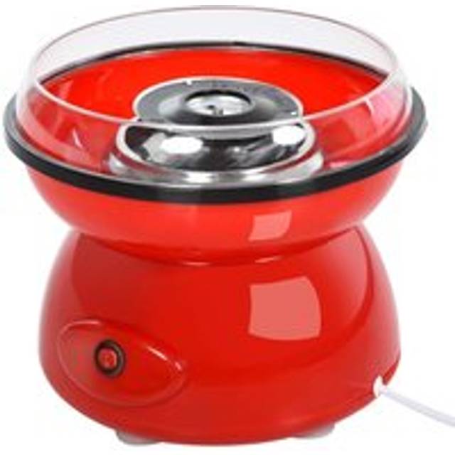 HOMCOM 450W Electric Candyfloss Machine Kit Non-Stick Children Adult Party Red