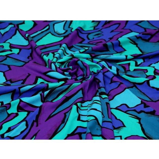 Minerva Exclusive Arcane Art Viscose Challis POD Fabric Ocean
