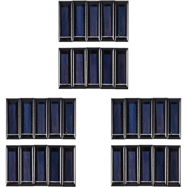 30Pcs Mini Solar Panel New 0.5V 100MA Solar Cells Photovoltaic Panels Module Sun Power Battery Charger DIY 53x18x2.5mm