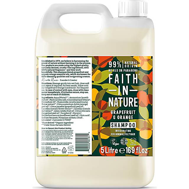 Faith in Nature Grapefruit & Orange Shampoo - 5L
