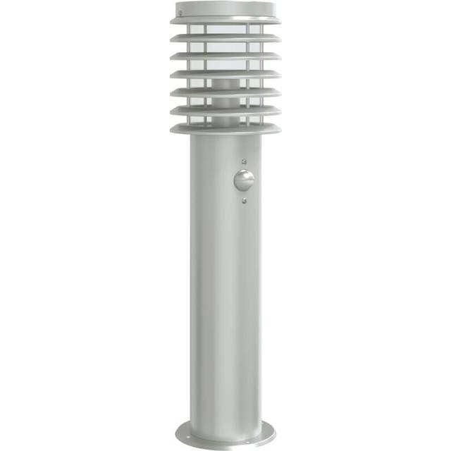 vidaXL Outdoor Floor Lamp with Sensor Silver 60 cm Stainless Steel